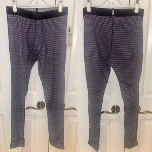 Saxx Quest Quick Dry Mesh Bottom Horizontal Stripes Blue Purple Green